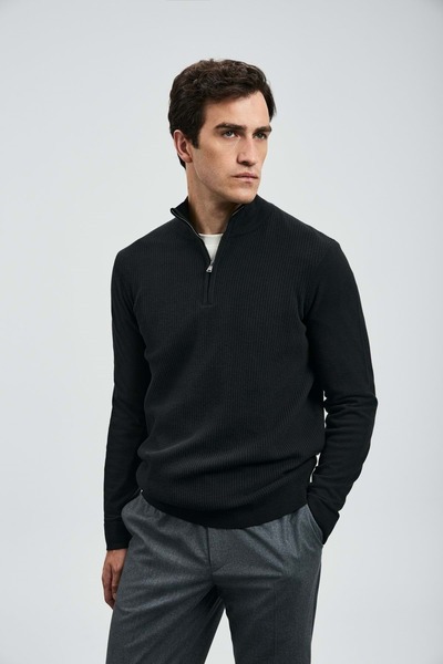 Kids Club Shoes Lufian 112090164 Pulover Robın Hanorac pentru bărbați NEGRU