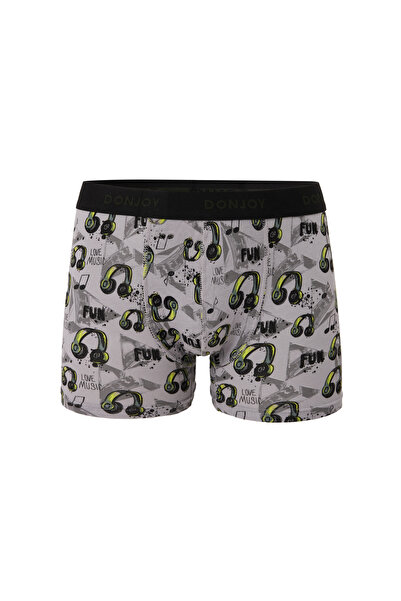 don joy Ανδρικά μπόξερ 10 τεμαχίων με διάφορα σχέδια από βαμβακερό χτενισμένο βαμβάκι με ελαστική μέση