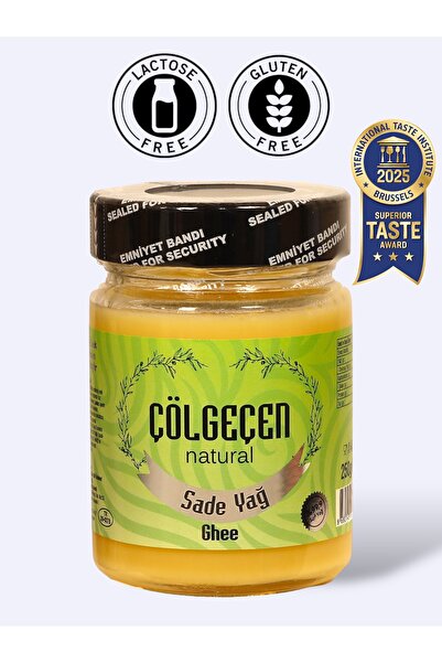 Çölgeçen Natural Sade Yağ (GHEE) 250 Gr Glutensiz, Laktozsuz, Kazeinsiz, Katkısız Saf Yağ