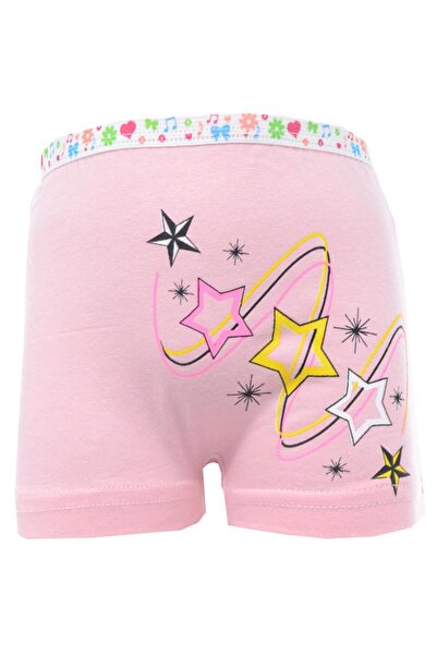 Tutku 0181 Girls' Printed Combed Cotton Boxers