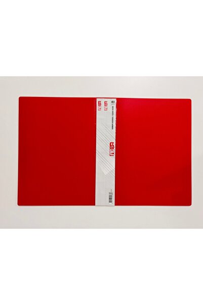 Abka 40'lı A4 Plastik Kapak Kırmızı Sunum Dosyası