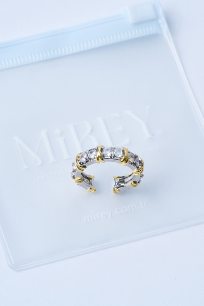 Mirey Aquetta Gold-Silver Ayarlanabilir Çelik Yüzük