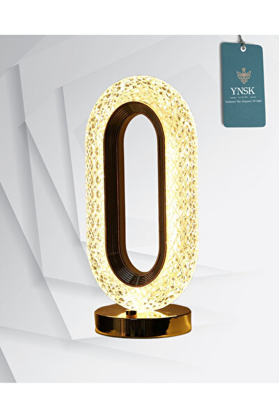 Genel Markalar Şarjlı 3 Kademeli Dokunmatik Metal Masa Lambası – USB Kablolu LED Aydınlatma, 26 cm