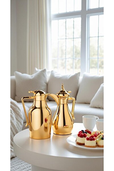 Generic 1 liter/700 ml tea and coffee thermos set