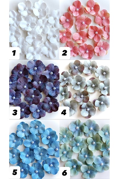 A V Concept 25 Adet Yapay Ortanca Çiçek – İncili – Organizasyon & Hediyelik -...