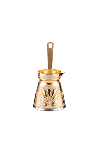 cezpot Oyster Patterned Cast Iron Coffee Pot for 3 People - Compatible with Magnetic Stoves