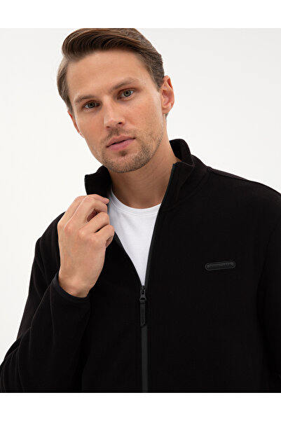 Pierre Cardin Siyah Regular Fit Polar Hırka 50314014-VR046