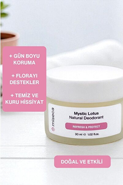 miseca Mystic Lotus Doğal Krem Deodorant 30 ml | Lotus, Paçuli, Akgünlük