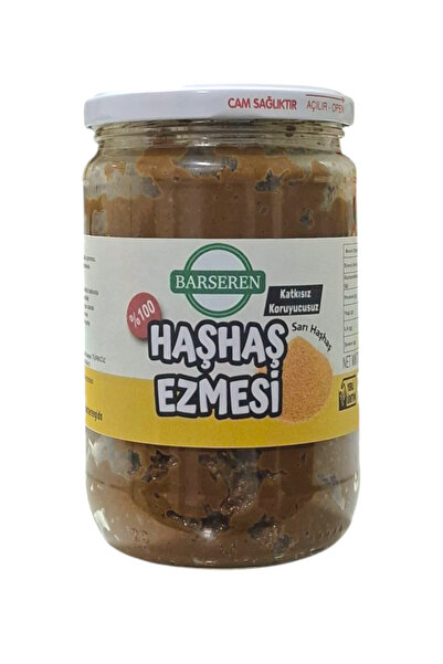 Barseren Sarı Haşhaş Ezmesi 600 Gr %100 Yerli Doğal Cam Kavanoz