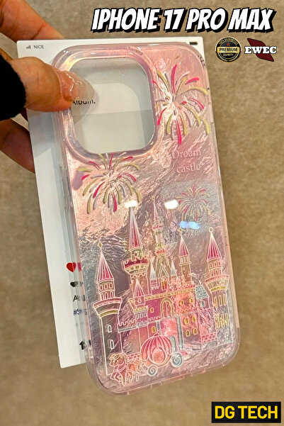 EWEC iPhone 17 Pro Max Uyumlu Rüya Kale Dream Castle Hologramlı IMD Premium T...