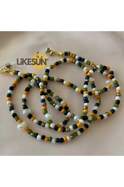 LYMIA سلسلة نظارات شمسية للنساء من Yeşim مع حبل وحزام قناع (70 سم)