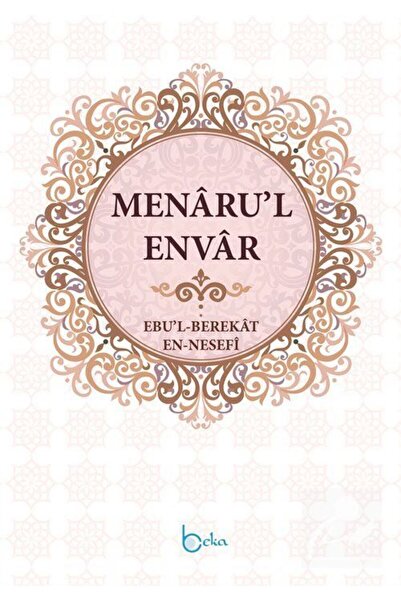 Beka Yayınları Menaru'l Envar