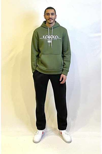 Superlife Hooded Comfortable Fit Fleece Inside 3-Thread Tokyo Printed Sweatshirt Spr24Sw12