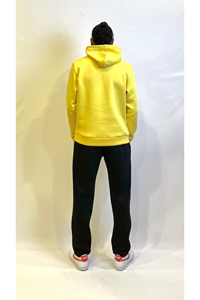 Superlife Süperlife Men's Hooded Comfortable Fit Fleece Inside 3 Thread Los Angeles Printed Sweatshirt Spr24Sw10