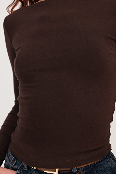 Addax Блуза с дълги ръкави от модал B4419