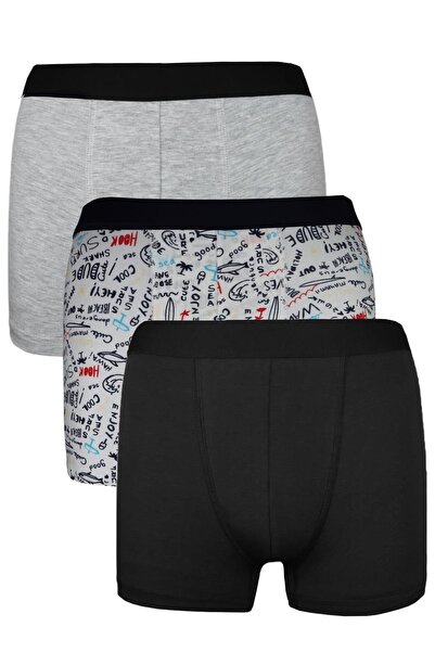 Alaturka Ανδρικό Σετ Μπόξερ Μικτών Χρωμάτων 3 τεμαχίων -bxr2000 MODEL-8