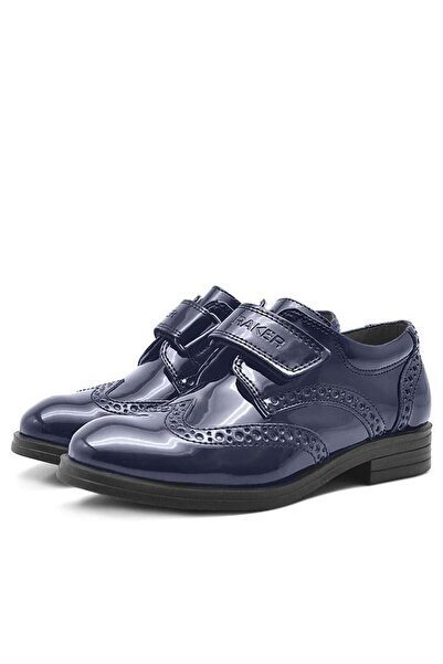 Rakerplus Сині оксфорди на липучках для хлопчиків з шкірозамінника