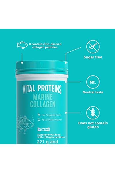 Vital Proteins مسحوق الكولاجين البحري ذو الطعم المحايد 221 جرام، قطعة واحدة