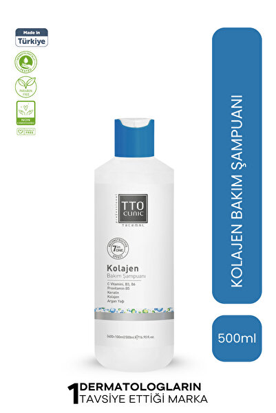 TTO Clınıc Kolajen Bakım Ve Hacim Şampuanı 500 ml (ÇAY AĞACI YAĞI / TEA TREE OIL)