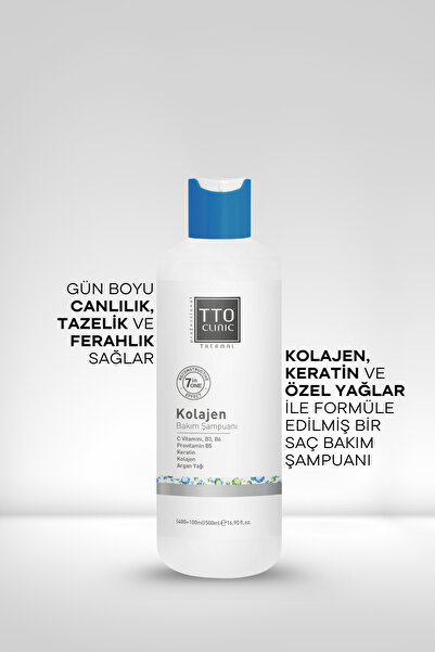 TTO Clınıc Kolajen Bakım Ve Hacim Şampuanı 500 ml (ÇAY AĞACI YAĞI / TEA TREE OIL)