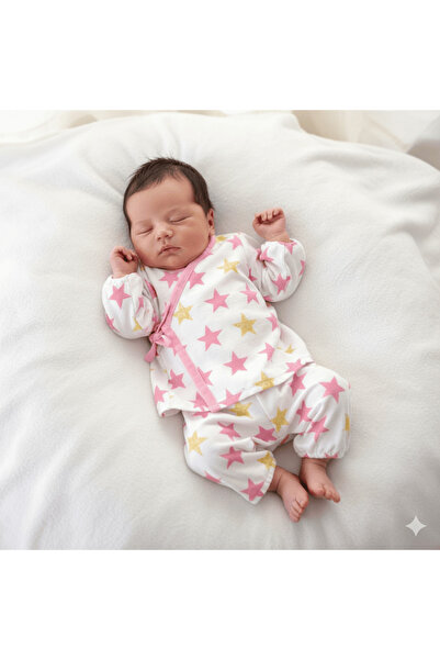 belladuri Pazen Kumaş 0–3 Ay Bebek Pijaması – Kışlık, Yumuşak ve Rahat