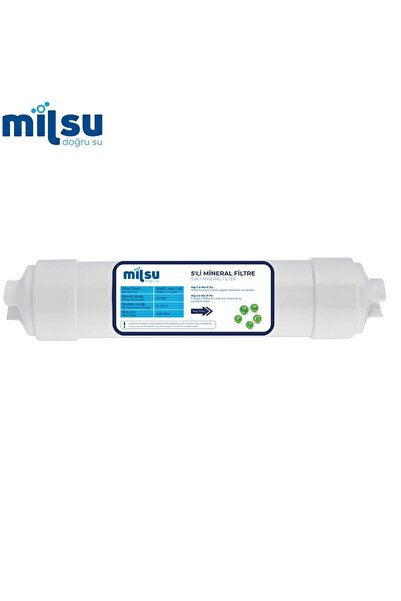 MİLSUART Tüm Su Arıtma Cihazlarıyla Uyumlu 5li Mineral Filtre