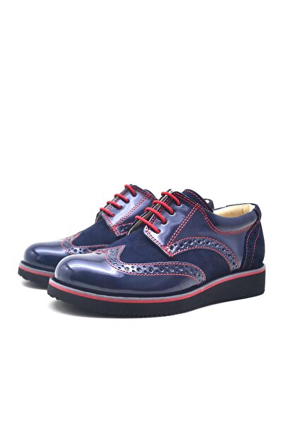 Rakerplus Hidra Suede Patent Leather Laced Casual Boys' Shoes