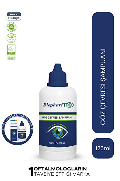 TTO Blepharitto Göz Çevresi Şampuanı 125 ml ( 100 25 ml ) (ÇAY AĞACI YAĞI / T...