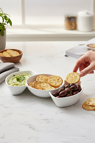 Güral Porselen 3 Bölmeli Kahvaltılık