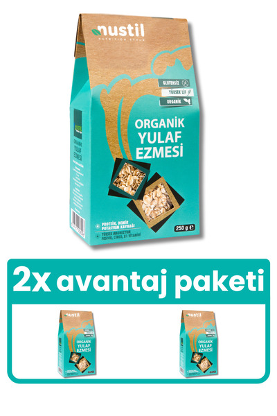 NUSTİL Organik Glutensiz Yulaf Gevreği X2