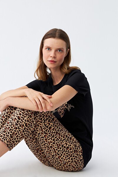 Akbeniz Kadın Penye Kısa Kol Pijama Takım 4128