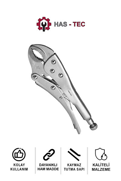 HAS-TEC Ayarlı Pense 10 inç | Gri Renk, Çok Yönlü Kavrama, Dayanıklı Çelik Gövde