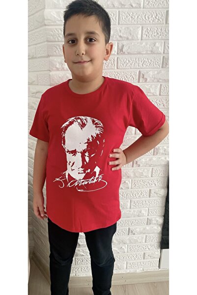 Hakem triko Тениска с къс ръкав, 100% памучен трикотаж с червен щампован атат...