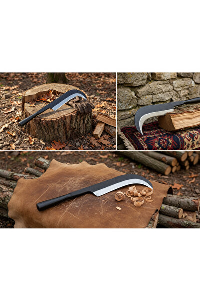 Yatağan Zeybek Tahra: Yekpare Çelik Dövme Tahra - Yatağan El Yapımı Geleneksel Balta