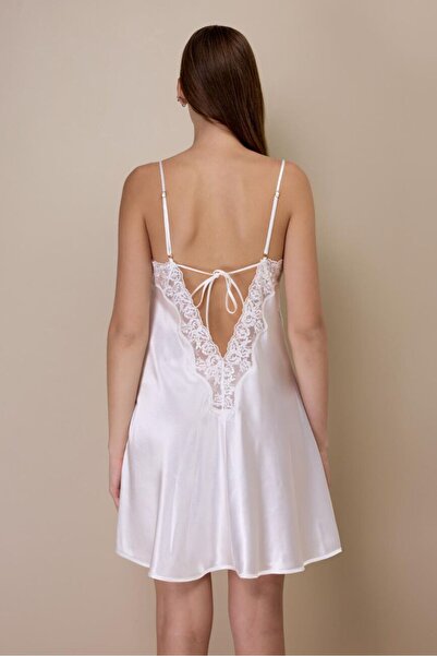 AYYILDIZ Σετ νυχτικό 3978 εκρού σατέν