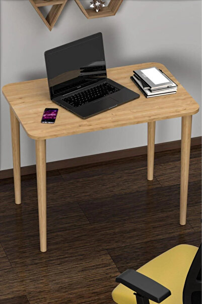 ygdecor Ahşap Ayaklı Çalışma Masası Bilgisayar Masası Laptop Masası Ofis Ders...