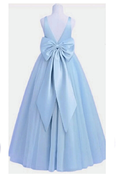 Tomac Rochie pentru fetiță, albastră, cu guler dublu