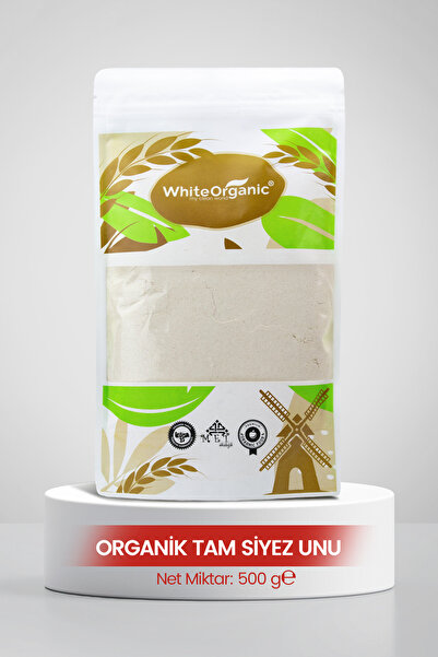 White Organic Organik Tam Siyez Unu 500 gr Siyez Buğday Unu