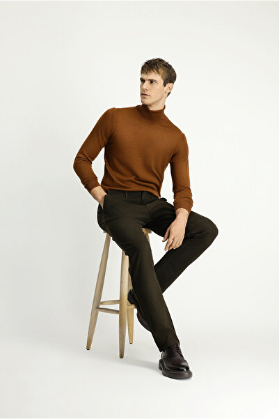 Kiğılı Regular Fit Likralı Kanvas / Chino Pantolon