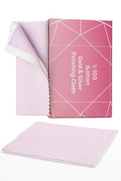 Beyisa Large Size 28 X 56 cm Two-Layer Jewelry Gold Silver Jewelry Wiping Cleaning Polishing Cloth Wipes