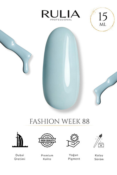 Rulia Professional Rulia Kalıcı Oje Fashion Week 88 15 ml - Made in Dubai - P...
