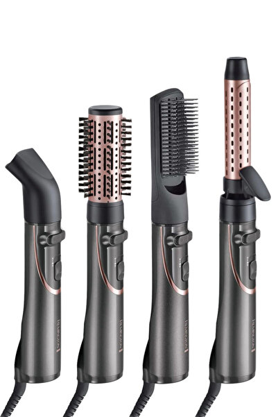 Remington Μεταλλικό γκρι Σετ χτενίσματος για μπούκλες & ίσια αυτοπεποίθηση As8606