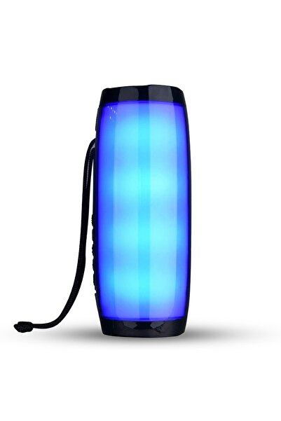 Timebox Boxă portabilă cu lumini RGB, Bluetooth, sunet surround 360, 1200 mAh, impermeabilă