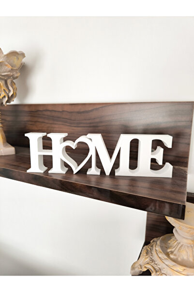 BOTE CONCEPT "HOME" Yazılı Dekoratif Biblo 22 X 6 cm - BEYAZ