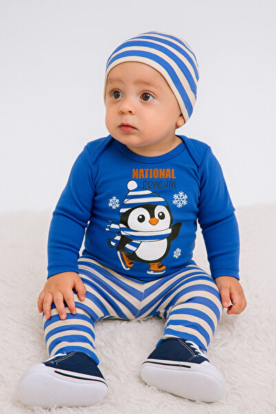 bebekyol Penguen Temalı Bebek Takımı