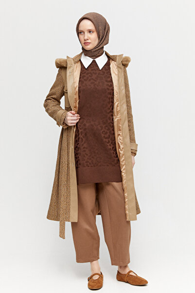 Setrms Deri Kombinli Kap