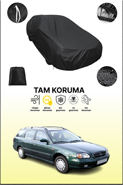 dokaca غطاء سيارة أسود متوافق مع سوزوكي بالينو كومبي، غطاء واقي، غطاء سيارة