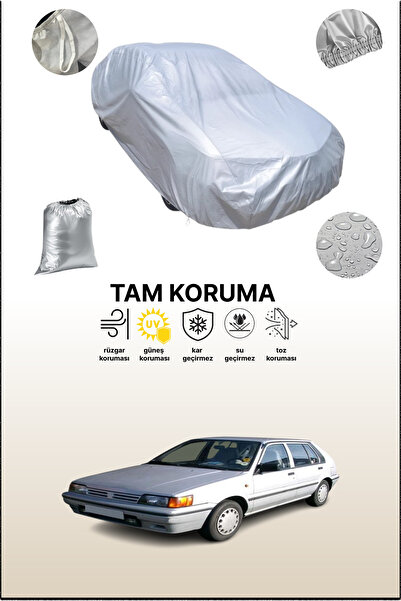 dokaca غطاء سيارة رمادي متوافق مع نيسان صني 2 هاتشباك، غطاء سيارة، غطاء واقي