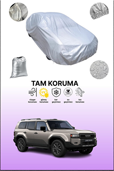 dokaca غطاء سيارة رمادي متوافق مع تويوتا لاند كروزر برادو، غطاء سيارة، غطاء واقي