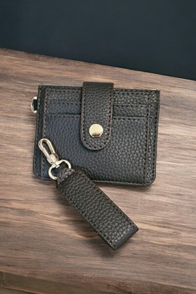 Classbag Kadın Kahverengi Anahtarlık Detaylı Kartlık